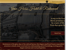 Tablet Screenshot of ironhorsehotel.com